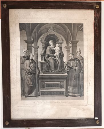 FIRMA INDECIFRATA N.D. ( -) 1900 La Madonna col Bambino e i santi di Perugino...