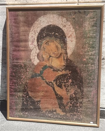 ANONIMO Anonimo (An) Madonna col Bambino olio su tessuto 93,00x75,00