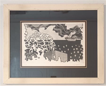 CASORATI FRANCESCO Torino (To) 1934 Senza Titolo Incisione acquatinta su...
