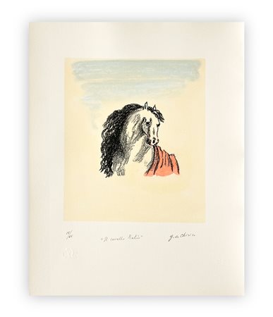 GIORGIO DE CHIRICO (1888-1978) - Il cavallo di Balio, 1971