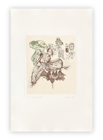 GIUSEPPE GUERRESCHI (1929-1985) - Donne, 1981