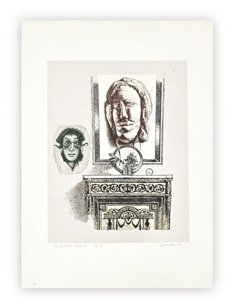 GIUSEPPE GUERRESCHI (1929-1985) - Per due ritratti immaginari, 1980