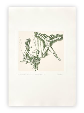 GIUSEPPE GUERRESCHI (1929-1985) - Elfo con testa d'insetto, 1981