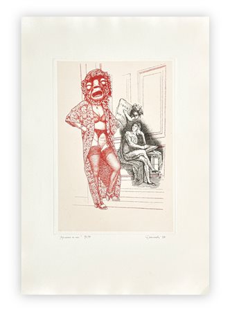 GIUSEPPE GUERRESCHI (1929-1985) - Aphorism Man, 1981