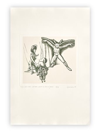 GIUSEPPE GUERRESCHI (1929-1985) - Elfo con testa d'insetto, 1981
