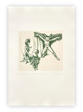 GIUSEPPE GUERRESCHI (1929-1985) - Elfo con testa d'uccello, 1981