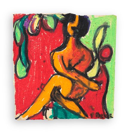 POMPEO BORRA (1898-1973) - Senza Titolo (Figura femminile), 1972
