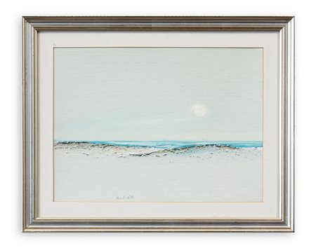CARLO BERTILOTTI (1923-2009) - Passeggiata sulla spiaggia (Forte dei Marmi), 1980