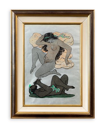 SALVATORE FIUME (1915-1997) - La Bella e il Fauno