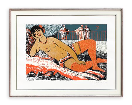SALVATORE FIUME (1915-1997) - Senza Titolo (Odalisca)