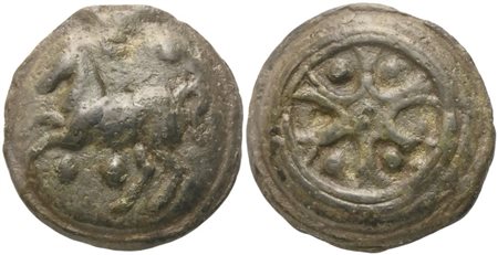 Anonymous, Triens, Rome, c. 230 BC; Æ (83,43 g; 44 mm)