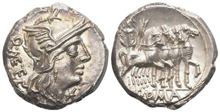 Q. Caecilius Metellus, Denarius, Rome, 130 BC; AR (3,94 g; 18,4 mm; 6 h)