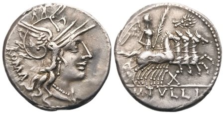 M. Tullius, Denarius, Rome, 121 BC; AR (3,85 g; 19,5 mm; 8 h)