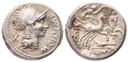 M. Cipius, Denarius, Rome, 115-114 BC; AR (3,40 g; 16,7 mm; 6 h)