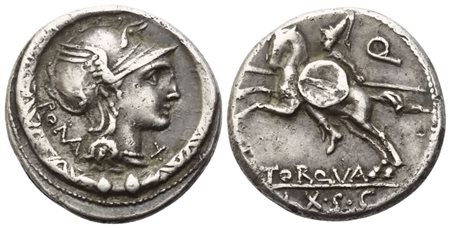 L. Manlius Torquatus, Denarius, Rome, 113-112 BC; AR (4 g; 17,7 mm; 6 h)