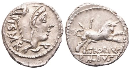L. Thorius Balbus, Denarius, Rome, 105 BC; AR (3,87 g; 19,2 mm; 7 h)