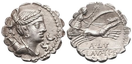 Ti. Claudius Nero, Denarius serratus, Rome, 79 BC; AR (3,88 g; 18,5 mm; 6 h)