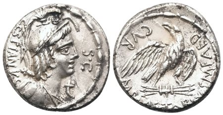 M. Plaetorius Cestianus, Denarius, Rome, 67 BC; AR (4 g; 16,8 mm; 6 h)
