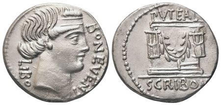 L. Scribonius Libo, Denarius, Rome, 62 BC; AR (3,94 g; 18,4 mm; 5 h)