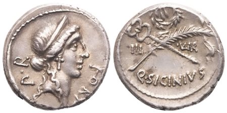 Q. Sicinius, Denarius, Rome, 49 BC; AR (3,95 g; 17,5 mm; 1 h)