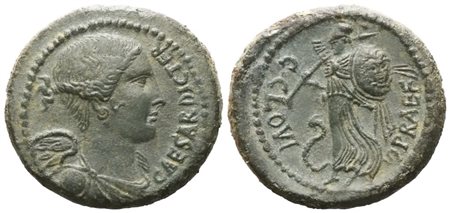 C. Iulius Caesar, Dupondius, late 46-early 45 BC; Æ (14,20 g; 28 mm; 11 h)