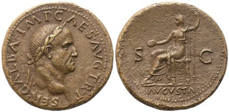 Galba (68-69), Sestertius, Rome, July 68 – January 69; Æ (25,65 g; 33,8 mm; 6 h)