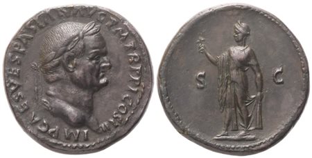 Vespasian (69-79), Sestertius, Rome, 76; Æ (24,40 g; 33 mm; 5 h)