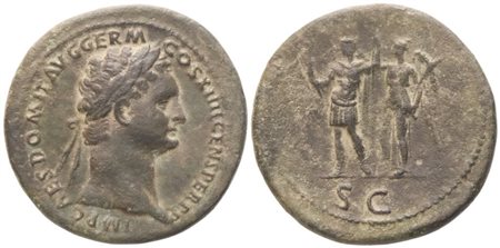 Domitian (81-96), Sestertius, Rome, 85; Æ (25,86 g; 36 mm; 6 h)