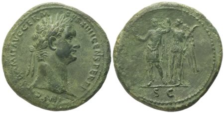 Domitian (81-96), Sestertius, Rome, 85; Æ (23,64 g; 36 mm; 7 h)