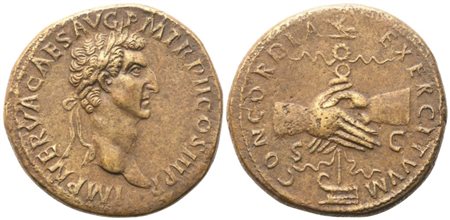 Nerva (96-98), Sestertius, Rome, 97; Æ (29,48 g; 33,2 mm; 6 h)