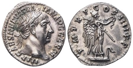 Trajan (98-117), Denarius, Rome, 101-102; AR (3,14 g; 17,8 mm; 6 h)