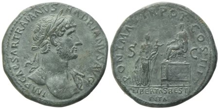 Hadrian (117-138), Sestertius, Rome, 119-120; Æ (27,50 g; 33,7 mm; 6 h)