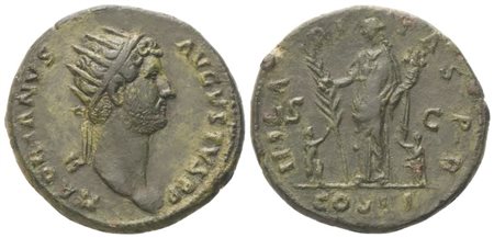 Hadrian (117-138), Dupondius, Rome, 125-128; Æ (11,81 g; 26,5 mm; 5 h)