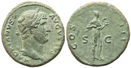 Hadrian (117-138), As, Rome, 126-127; Æ (11,60 g; 27 mm; 5 h)