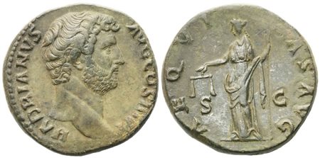 Hadrian (117-138), Sestertius, Rome, 134-138; Æ (25,62 g; 29,6 mm; 6 h)