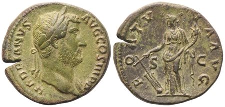 Hadrian (117-138), As, Rome, 134-138; Æ (15,45 g; 26,4 mm; 6 h)