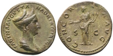 Sabina Augusta, Sestertius, Rome, c. 127-138; Æ (21,84 g; 32 mm; 6 h)