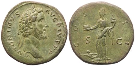 Antoninus Pius (138-161), Sestertius, Rome, 139; Æ (25,23 g; 33,2 mm)