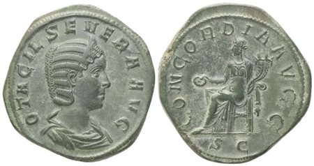 Otacilia Severa Augusta (244-249), Sestertius struck under Philip I, Rome, 244-249; Æ (17,33 g; 30,5 mm; 1 h)