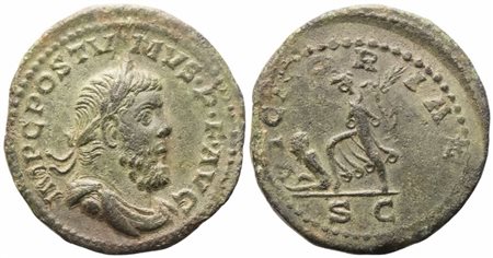 Postumus (Imperium Galliarum, 260-269), Sestertius, Colonia Agrippina, c. 261; Æ (18,80 g; 30 mm; 6 h)