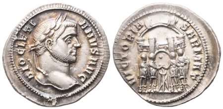 Diocletian (284-305), Argenteus, Ticinum, c. 295; AR (3,50 g; 20,2 mm; 6 h)