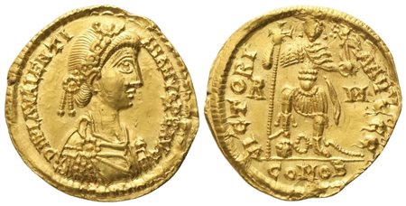 Valentinian III (425-455), Solidus, Rome, 426-455; AV (4,40 g; 22 mm; 6 h)