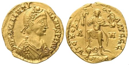 Valentinian III (425-455), Solidus, Rome, 426-455; AV (4,52 g; 20,2 mm; 4 h)