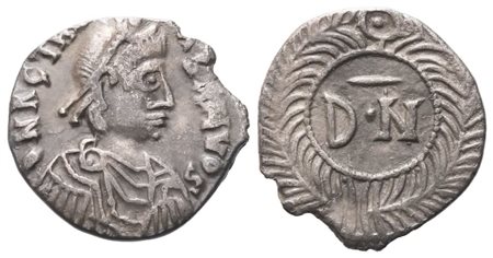 Vandals, Gunthamund (484-496), ¼ Siliqua, Carthage; AR (0,99 g; 13,4 mm; 3 h)