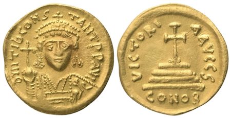 Tiberius II Constantine (578-582), Solidus, Constantinopolis; AV (4,34 g; 20 mm; 6 h)