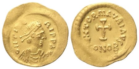 Maurice Tiberius (582-602), Tremissis, Constantinopolis; AV (1,47 g; 16 mm; 6 h)