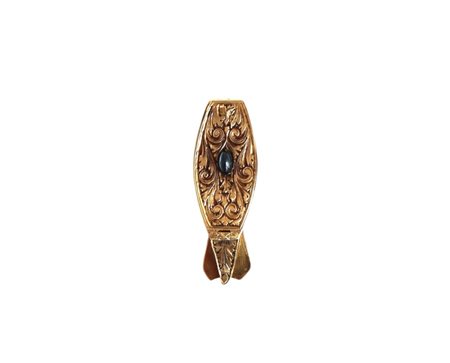 Fermabanconote in oro 18kt e zaffiro