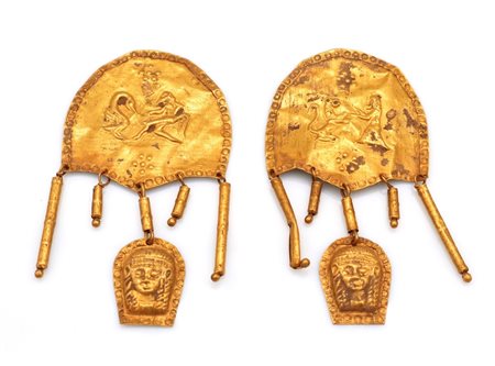 Orecchini in oro imitazione dall'antico