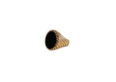 Anello in oro 750 con onice
