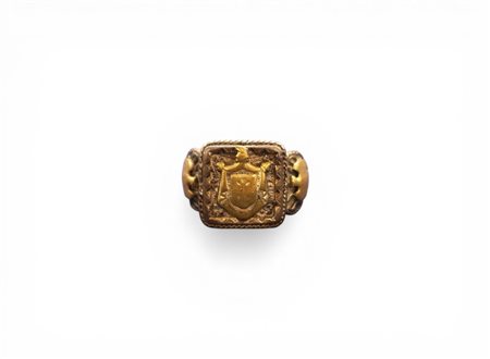 Anello da gentiluomo in argento e ottone